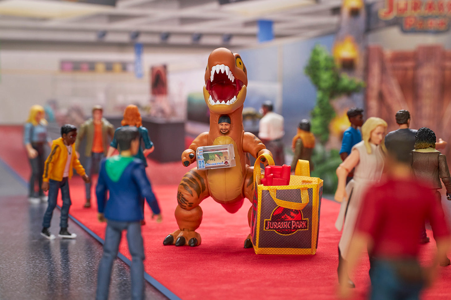 SDCC 2025 Mattel Creations - Jurassic World Hammond Collection T. Rex Convention Crasher™ Set